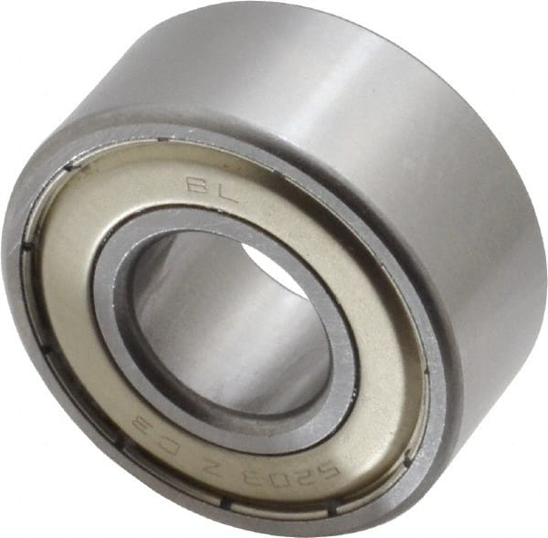 Angular Contact Ball Bearing: 17 mm Bore Dia, 40 mm OD, 17.5 mm OAW, Without Flange MPN:5203 ZZ