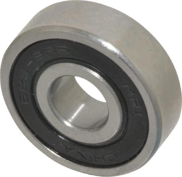 Deep Groove Ball Bearing: 26 mm OD, Double Seal MPN:629 2RS PRX