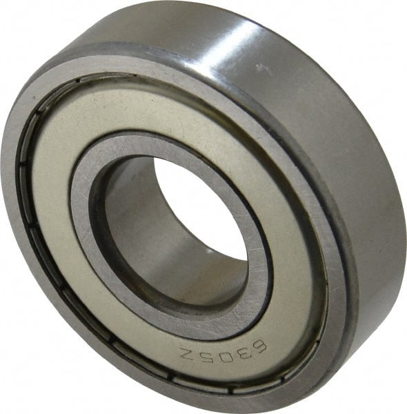 Deep Groove Ball Bearing: 62 mm OD, Double Shield MPN:6305 ZZC3 PRX