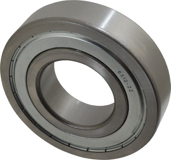 Deep Groove Ball Bearing: 130 mm OD, Double Shield MPN:6312 ZZC3 PRX