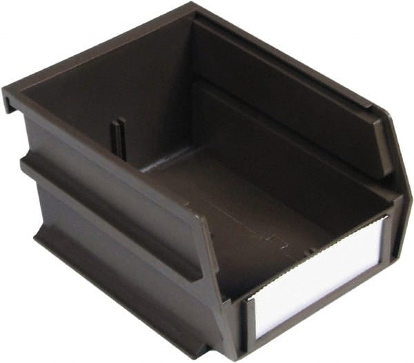 Plastic Hopper Stacking Bin: Brown, 6-3/4 x 2-13/16 x 3-9/16