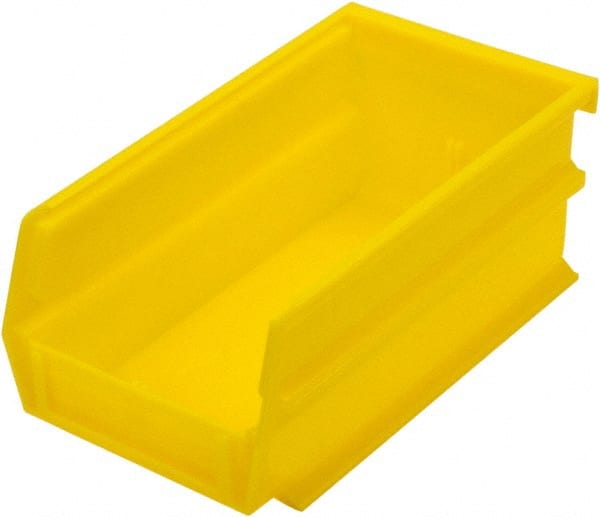 Plastic Hopper Stacking Bin: Yellow, 6-3/4 x 2-13/16 x 3-9/16