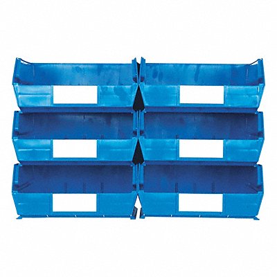 Wall Storage Blue Bins/Rails 8 pcs. MPN:3-235BWS