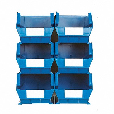 Wall Storage Blue Bins/Rails 8 pcs. MPN:3-240BWS