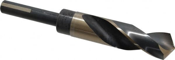 Reduced Shank Drill Bit: 59/64'' Dia, 1/2'' Shank Dia, 118 0, High Speed Steel MPN:094159