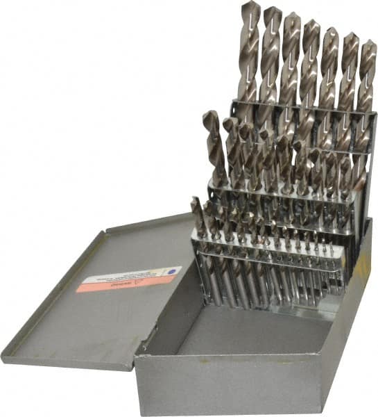 Drill Bit Set: Jobber Length Drill Bits, 29 Pc, 118 ° MPN:090517