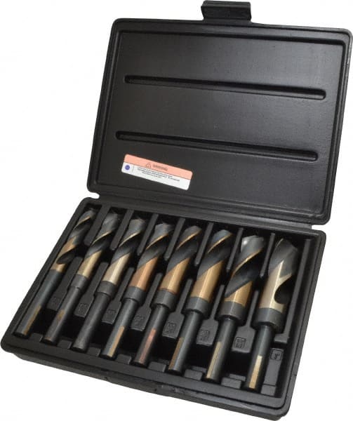 Drill Bit Set: Reduced Shank Drill Bits, 8 Pc, 1