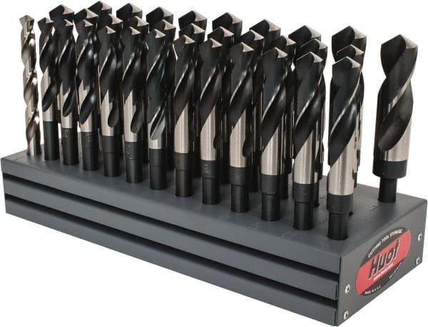 Drill Bit Set: Reduced Shank Drill Bits, 33 Pc, 1