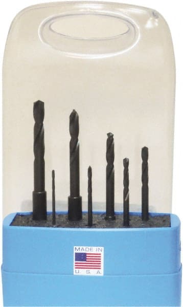 Drill Bit Set: Jobber Length Drill Bits, 7 Pc, 135 ° MPN:045432