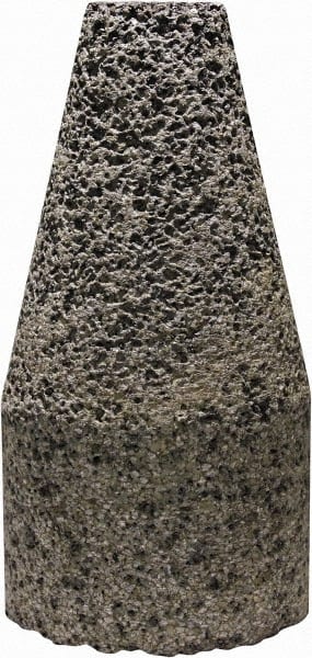 Abrasive Oval Cone: Type 19, Coarse, 5/8-11 Arbor Hole MPN:TM-FLO5A422R-F