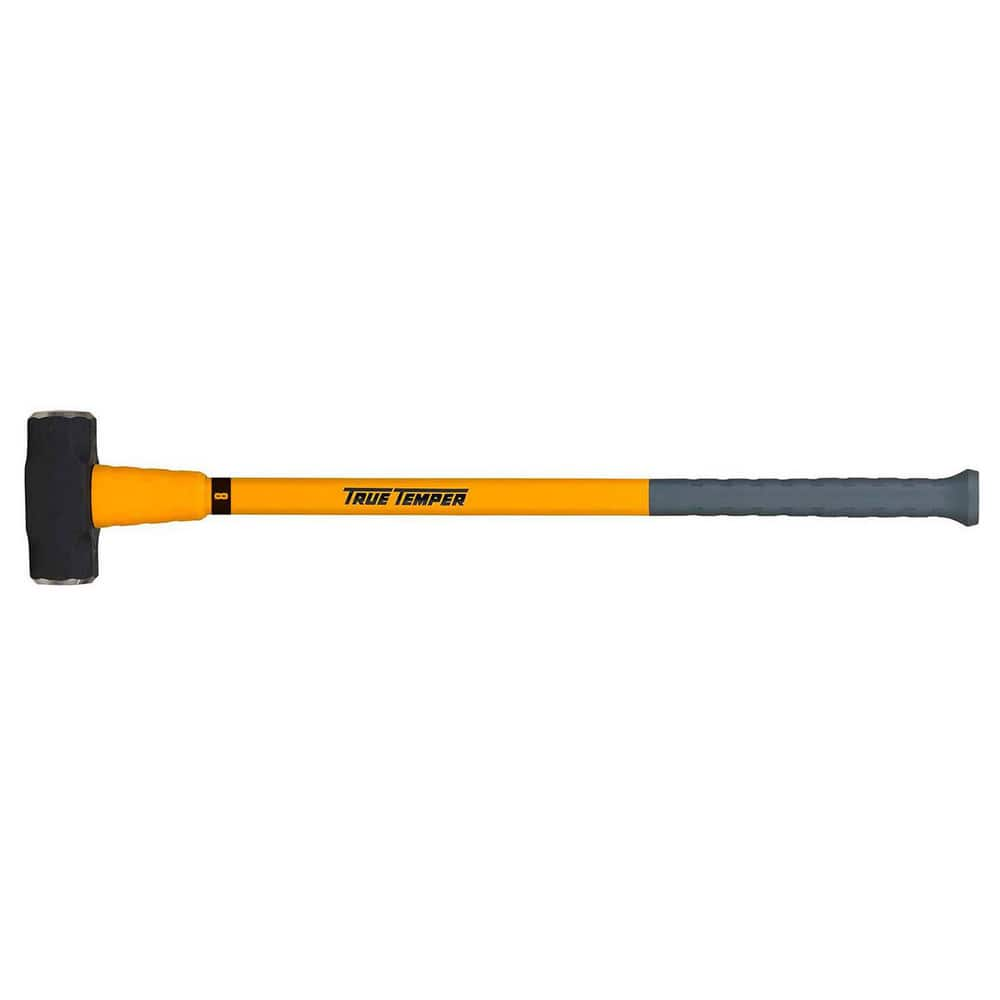 Sledge Hammers, Head Weight (Lb): 8lb , Head Weight (Oz): 96oz , Double/Single Face: Double , Handle Color: Yellow , Head Color: Black  MPN:20184900