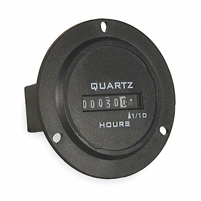 Hour Meter DC Quartz Round 3 Hole MPN:732-0001