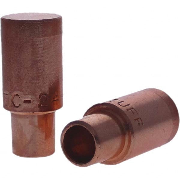 Spot Welder Tips, Tip Type: Male Cap C Nose (Flat)  MPN:116-0024