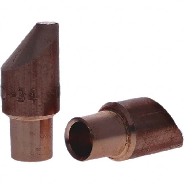 Spot Welder Tips, Tip Type: Male Cap D Nose (Offset)  MPN:122-4034