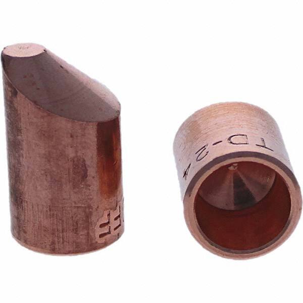 Spot Welder Tips, Tip Type: Female Cap D Nose (Offset)  MPN:125-0244