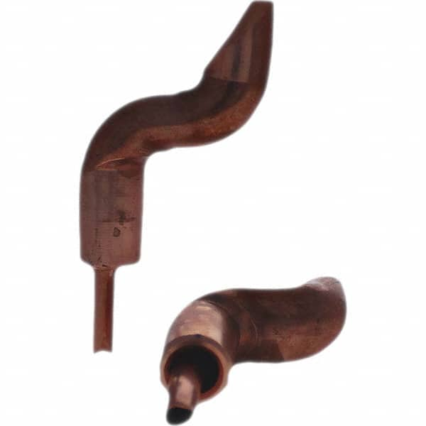 Spot Welder Tips, Tip Type: Double Bend Tip D Nose (Offset)  MPN:167-3140-T