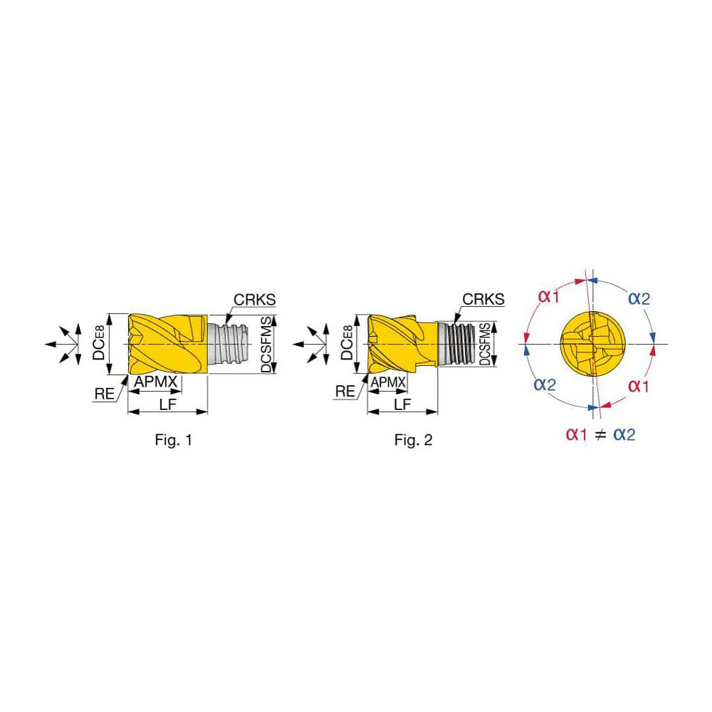 Corner Radius End Mill Head: 4 Flutes MPN:6752529