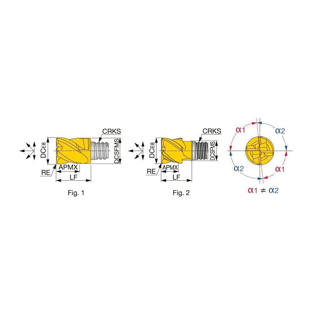 Corner Radius End Mill Head: 4 Flutes MPN:6752533