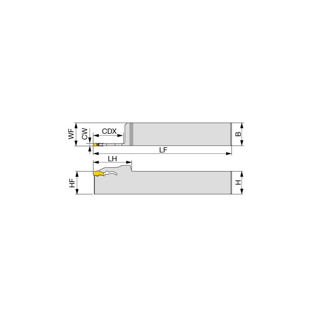 Indexable Grooving Toolholder: QSER16-4T33 MPN:6841470