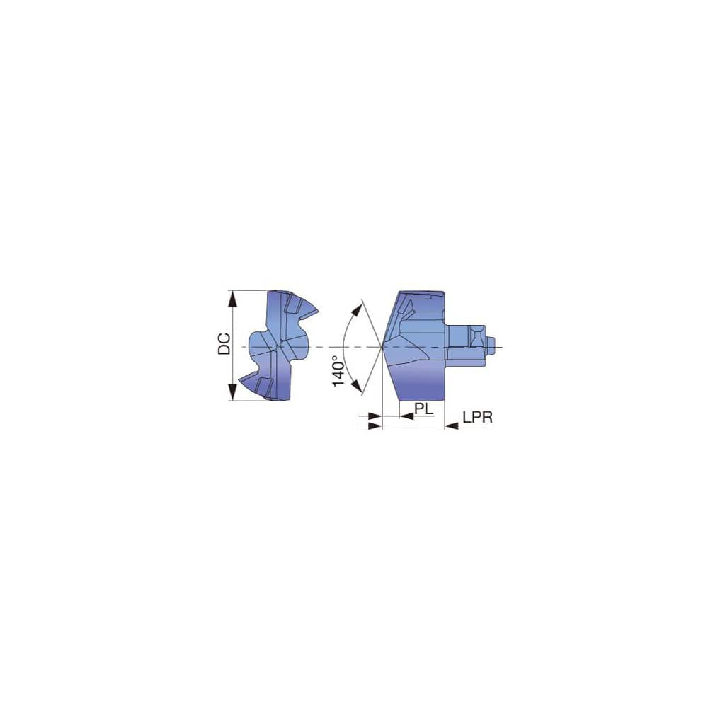 Replaceable Drill Tip:  DMH0492 AH9130,  140 ° N/A MPN:6758062