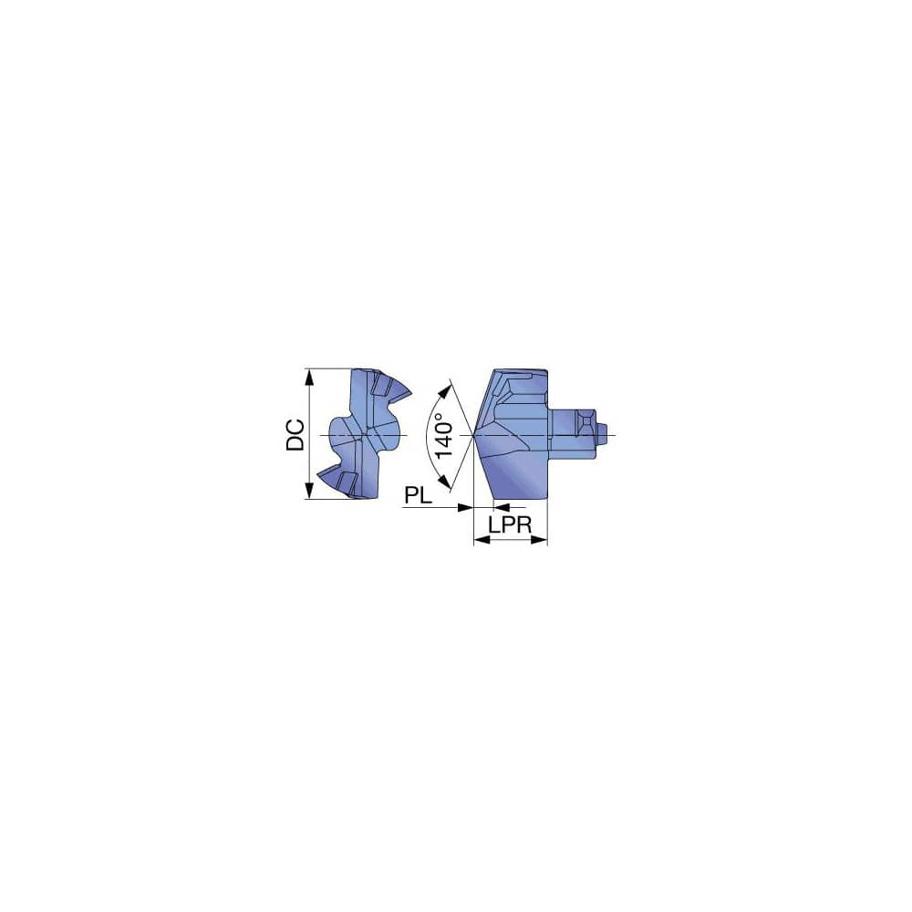 Replaceable Drill Tip:  DMP150 AH9130,  140 ° N/A MPN:6771224