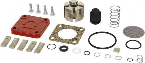 Diaphragm Pump Repair Part Kit: Includes (5) Bronze Vanes, Bypass Valve, Gasket, Inlet Screen, Rotor, Rotor Cover, Rotor Cover Bolts, Rotor Key, Seals & Spring, Use with All 1200C, 2400C, 4200C, 4400C & 600C Series Pumps with MFG MPN:4200KTF8739