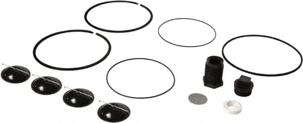 Diaphragm Pump Repair Part Kit: Includes (2) Piston Rings, (4) Piston Valves, Bearing Nut, Cover Gasket, Inlet Screen, O-Rings, Packing Gland & Vacuum Breaker, Use with 5200 Series Hand Pumps MPN:5200KTF1828