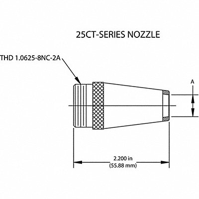 TWECO Copper Standard MIG Weld Nzl PK2 MPN:12501441