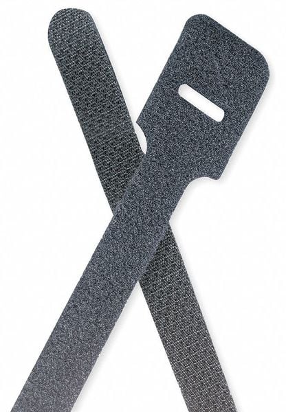 Hook-and-Loop Cable Tie 9 in Black PK10 MPN:FO200-50-0