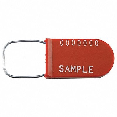 Padlock Seals Red Unfinished PK100 MPN:1069498