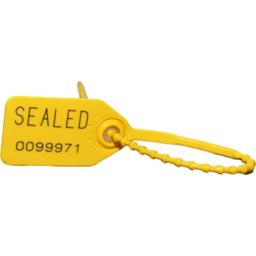 Security Seals, Type: Tamper-Evident Plastic Seal , Overall Length (Decimal Inch): 9.00 , Operating Length: 6.5in (Decimal Inch), Material: Polyethylene  MPN:S32541071-06