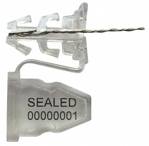 Padlock Seals Clear PK50 MPN:V32072181-27-GRAI