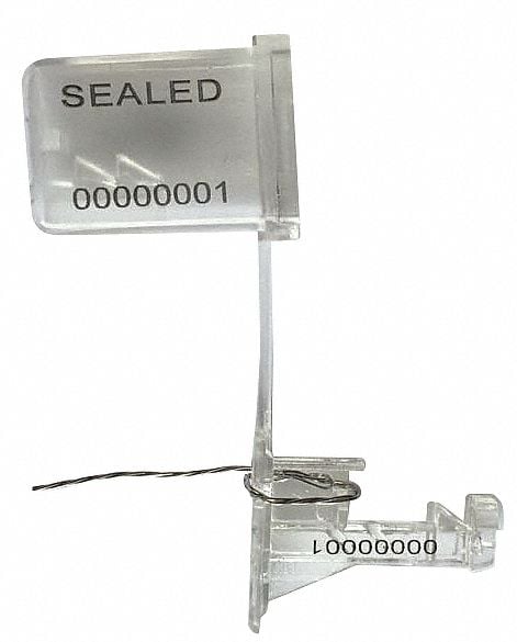 Padlock Seal 18 L 18 Wire L PK50 MPN:V35082181-27-GRAI