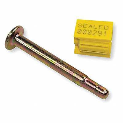 Bolt Seals Yellow Plastic PK100 MPN:V9254095L-6-GRAI