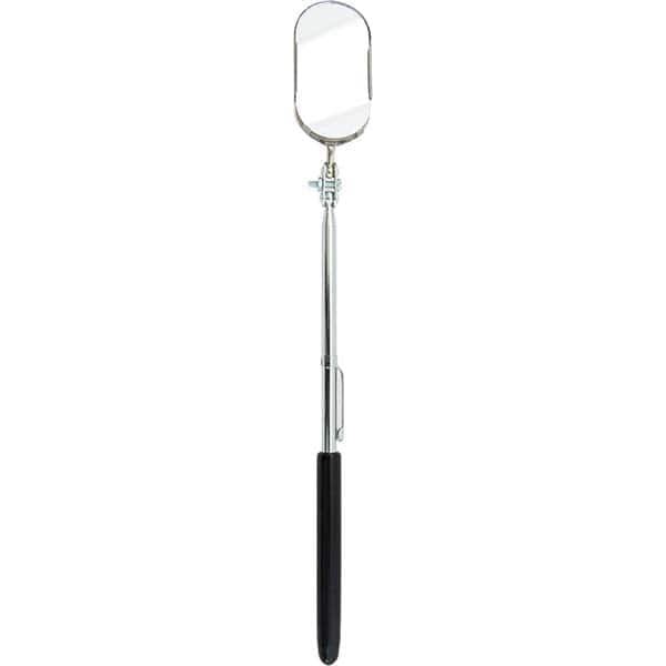 Inspection Mirror: Oval, Glass Mirror, Vinyl Handle MPN:B-2