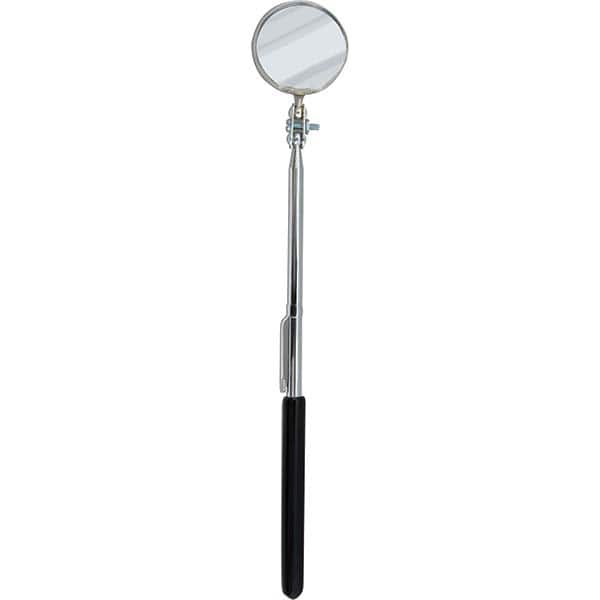 Inspection Mirror: Round, Glass Mirror, Vinyl Handle MPN:E-2