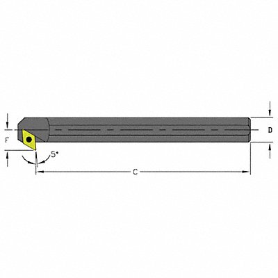 Indexable Boring Bar 0.5850 HSS MPN:A06J SDXCR2