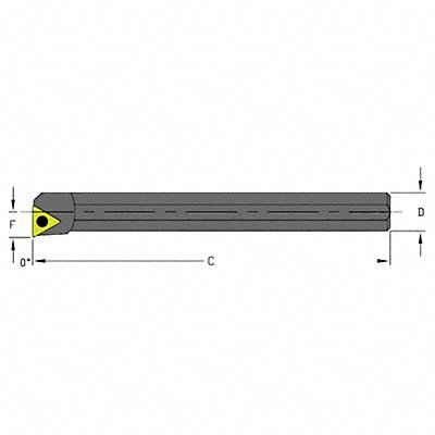 Indexable Boring Bar 0.6000 HSS MPN:A08M STFCR2