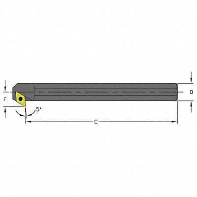 Indexable Boring Bar 0.8500 HSS MPN:A10M SDXCL2