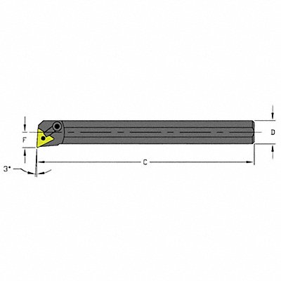 Indexable Boring Bar 1.2000 HSS MPN:S16S MTUNR3