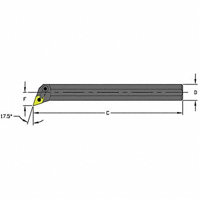 Indexable Boring Bar 1.7000 HSS MPN:S20T MDQNL4