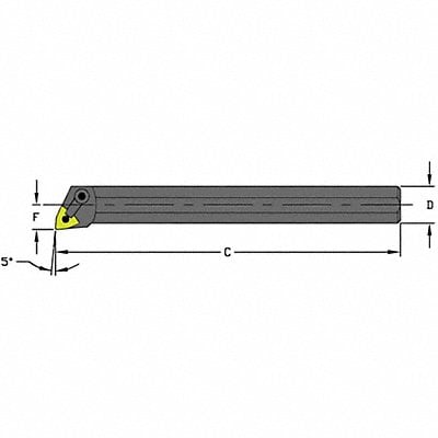 Indexable Boring Bar 1.7300 HSS MPN:S24U MWLNL4