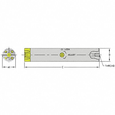 Indexable Boring Bar 1.9680 MPN:SCFT B1500-9