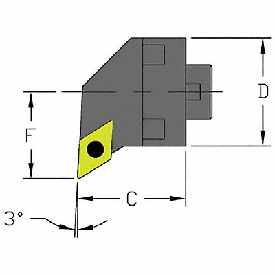 Indexable Cutting Head DCMT 1.3000 MPN:MH16 SDUCR3-CFT