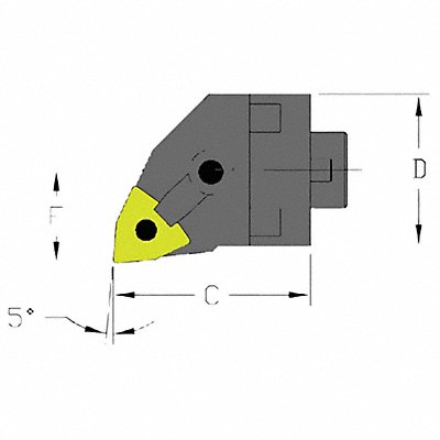 Indexable Cutting Head WNMG 1.4700 MPN:MH20 MWLNR4-CFT