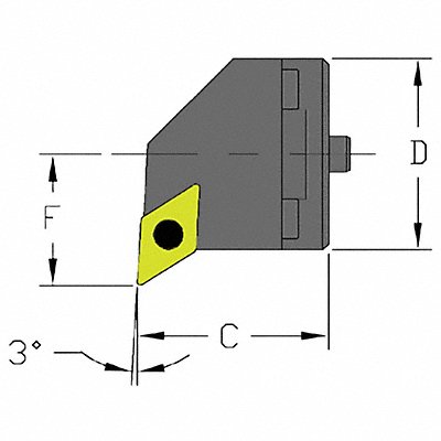 Indexable Cutting Head DCMT 1.2600 MPN:SH16 SDUCL3