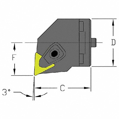 Indexable Cutting Head TNMG 1.9680 MPN:SH24 DTUNL3