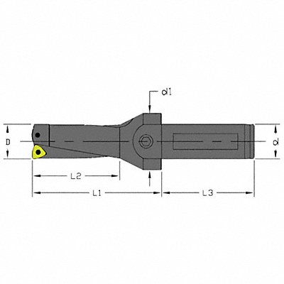 Indexable Insert Drill 5/8 MPN:UD-0719-2D-063-C