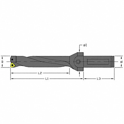 Indexable Insert Drill 1-1/4 MPN:UD-1250-4D-125-C