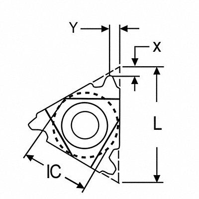 Threading Insert 3IL Triangle MPN:3IL10ACME